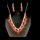 Roxanne Necklace Set Jewelry Red Sun Trading Red 