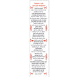 Warnings Bookmarker Stationery 4 Over Each 