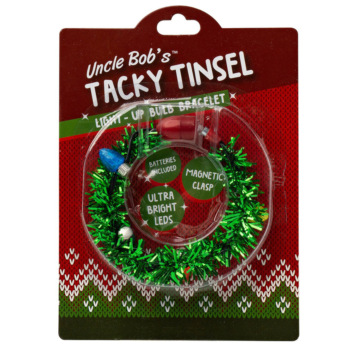 Tacky Tinsel Light Bulb Bracelet